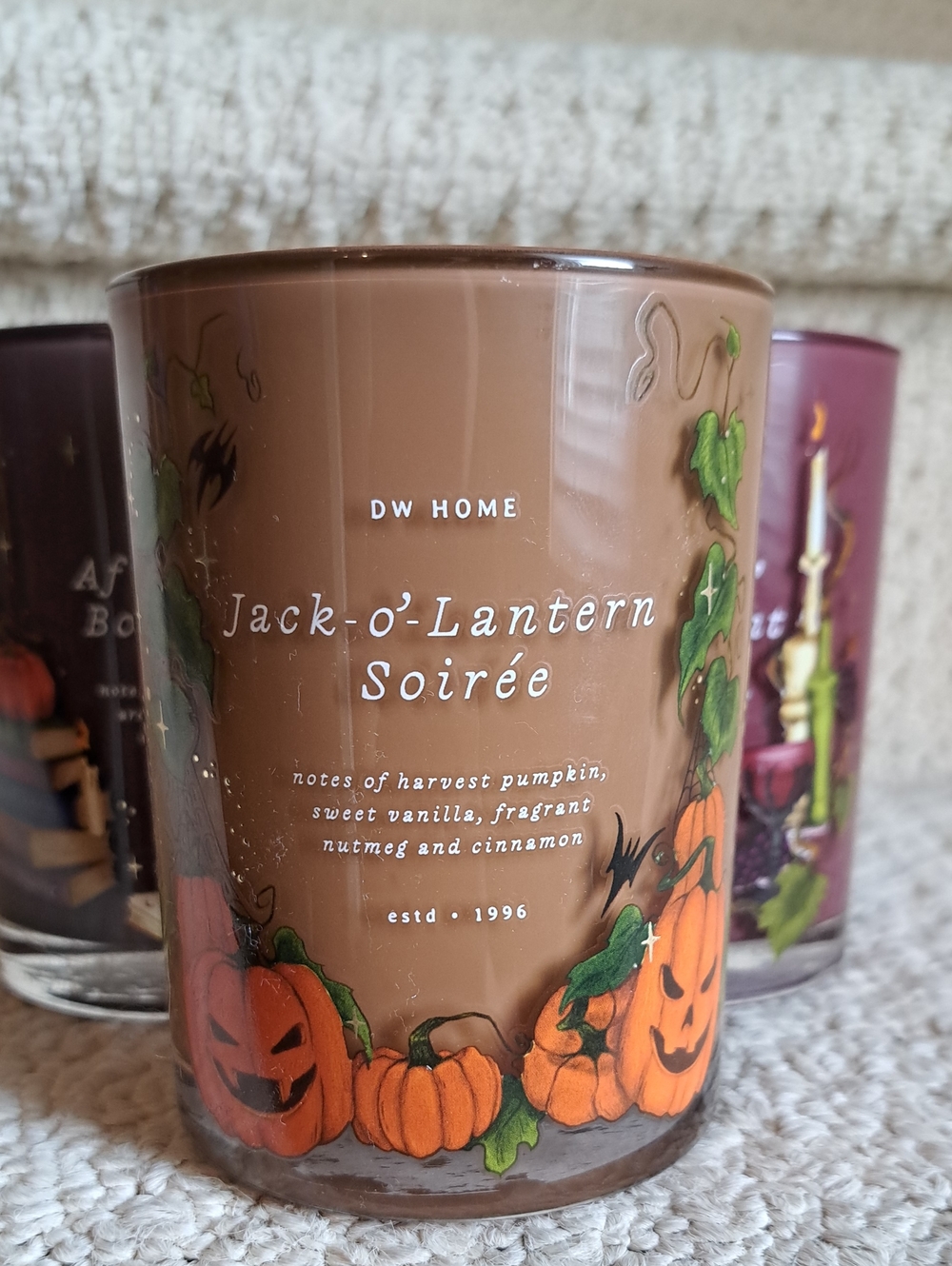 DW Home Jack-o'-lantern Soiree Wooden Wick Scented Candle. NEW!